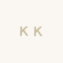 Initial Letter Stud Earrings