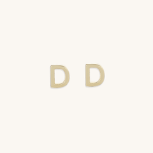 Initial Letter Stud Earrings