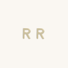 Initial Letter Stud Earrings