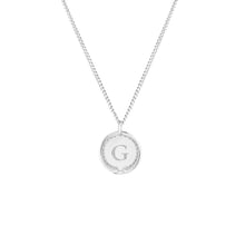 Initial Medallion Coin Necklace