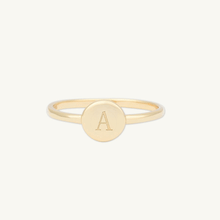 Initial Letter Dot Ring (Size 8)