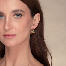 Iris Huggie Stud Earrings