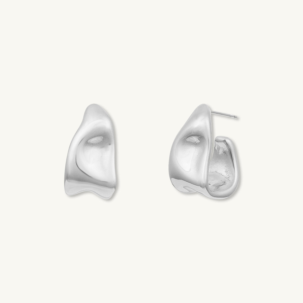 Iris Huggie Stud Earrings