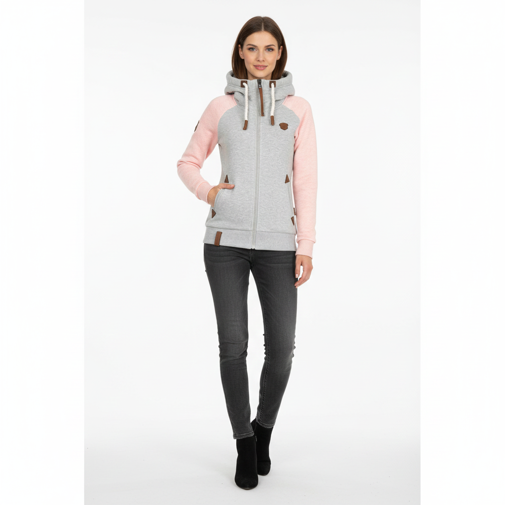 Carmen Women's Zip-Up Slim Fit Hoodie – Sleek Cut & Versatile Everyday Style