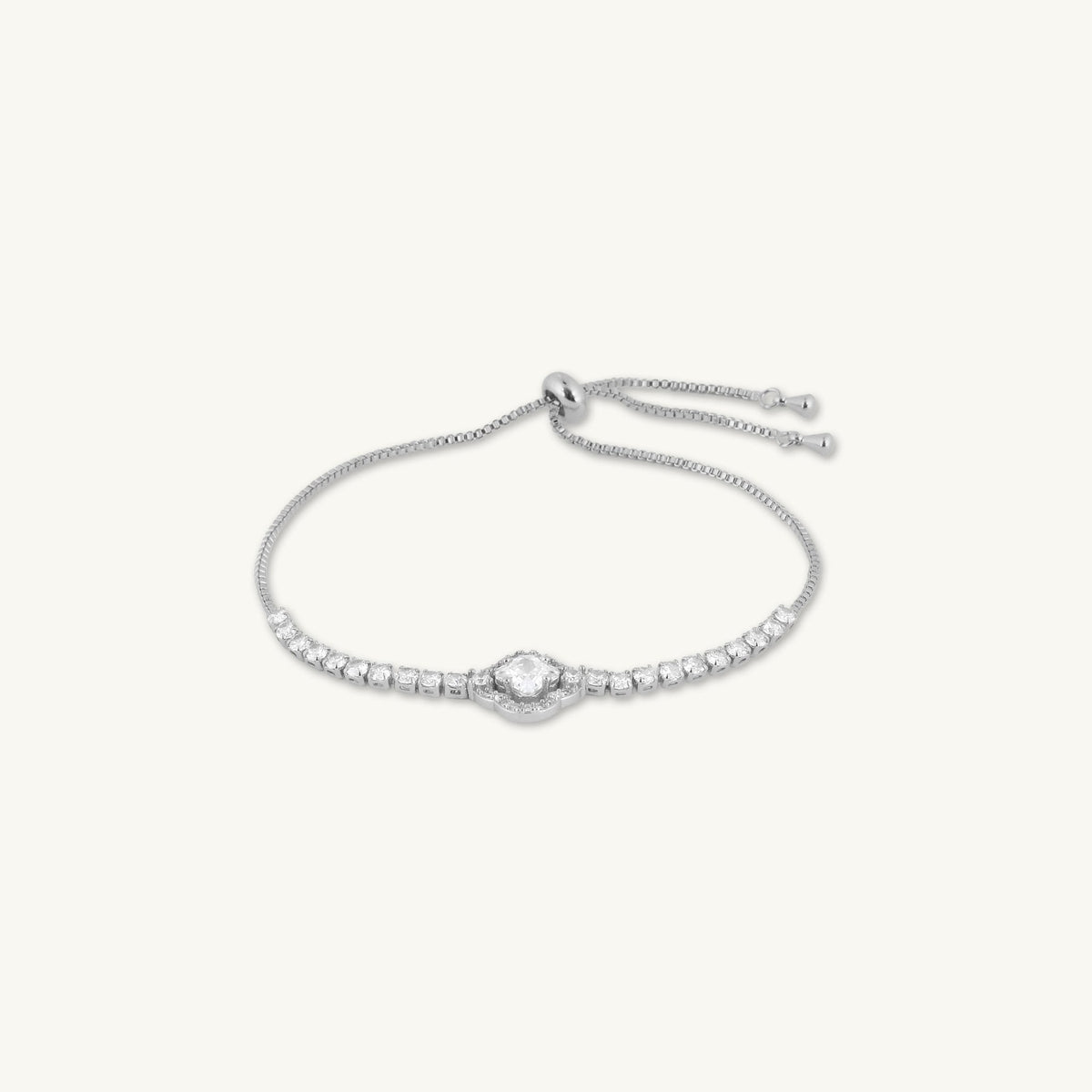 Jannah Clover Tennis Chain Bracelet