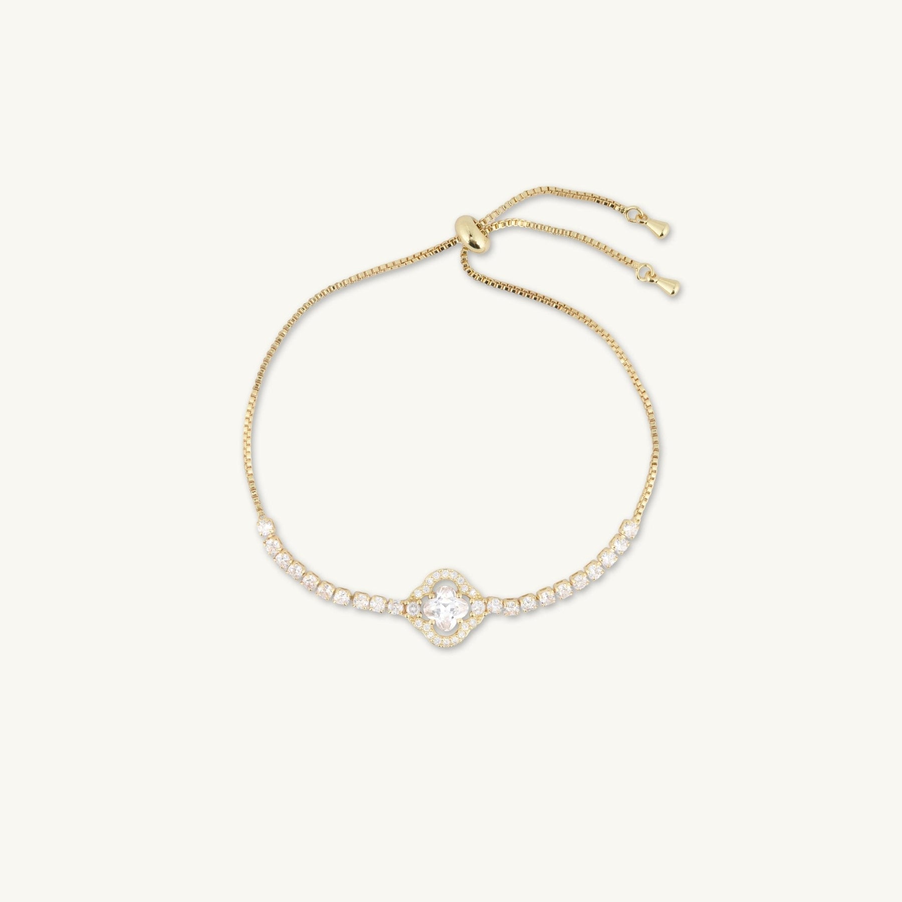 Jannah Clover Tennis Chain Bracelet