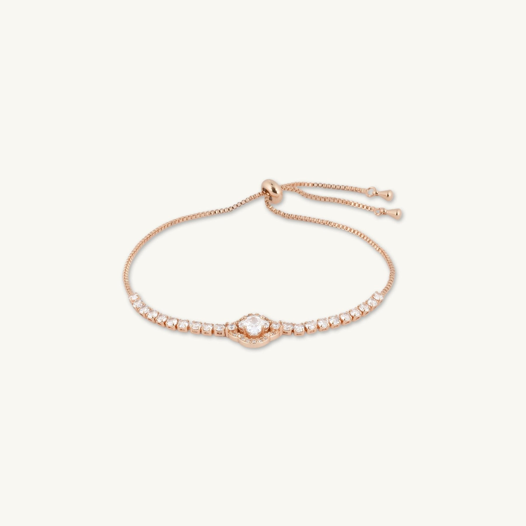 Jannah Clover Tennis Chain Bracelet