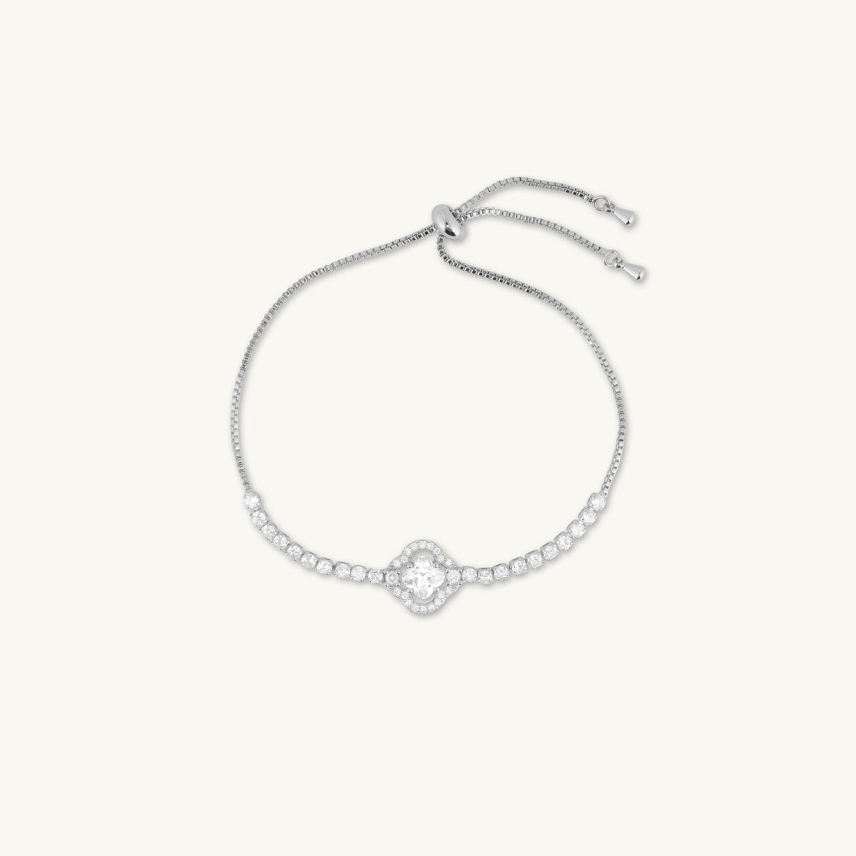 Jannah Clover Tennis Chain Bracelet