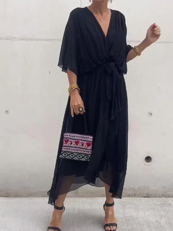 Abigail Robe Femme – Elegant and Versatile Dress with Chic Details for Work & the Weekend