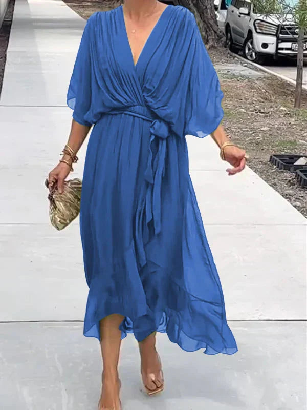 Abigail Robe Femme – Elegant and Versatile Dress with Chic Details for Work & the Weekend