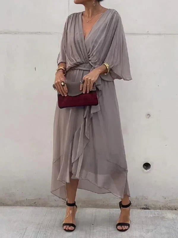 Abigail Robe Femme – Elegant and Versatile Dress with Chic Details for Work & the Weekend
