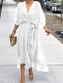 Abigail Robe Femme – Elegant and Versatile Dress with Chic Details for Work & the Weekend