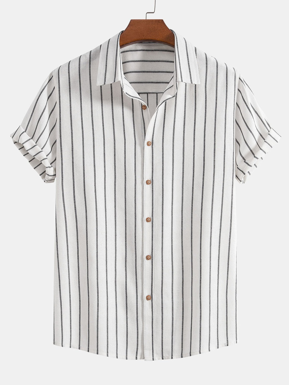 Cotton Brot Strangement Butt Up Shirt