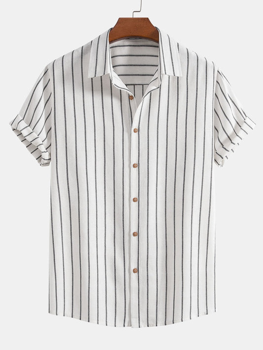 Cotton Brot Strangement Butt Up Shirt