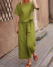 Fiore Ensemble Woman – Light & Elegant 2-Piece Summer Set for Casual Summer