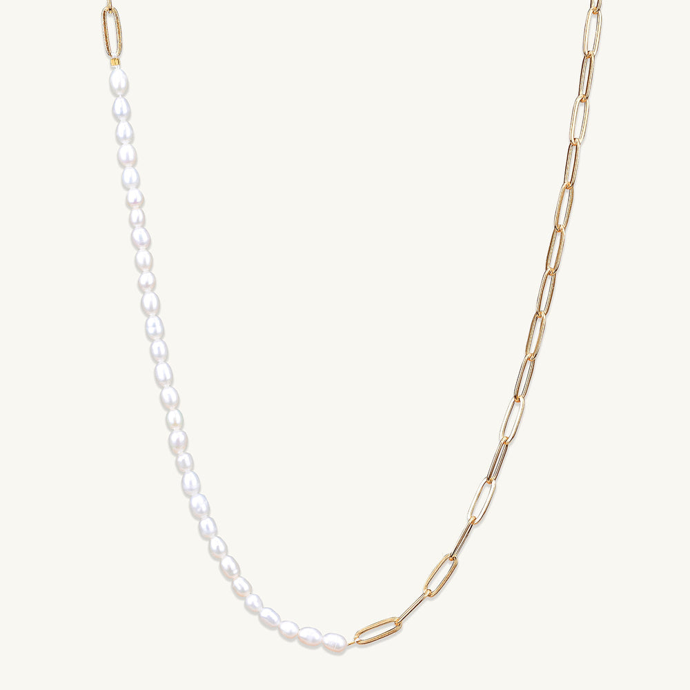 Kelly Paperlink Pearl Necklace