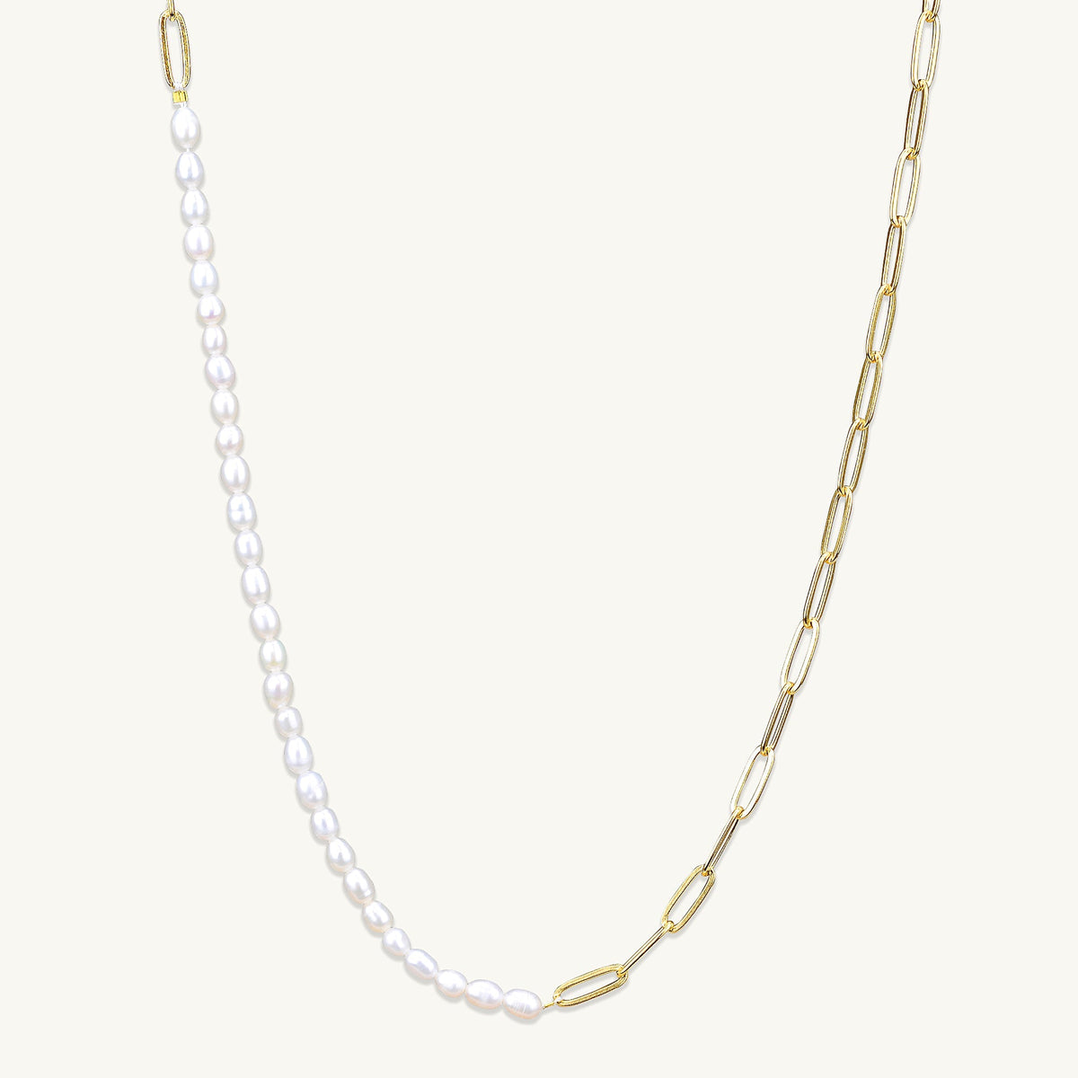 Kelly Paperlink Pearl Necklace