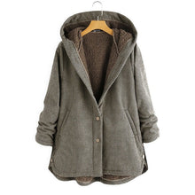Elowyn Women's Winter Jacket with Hood – Chic & Warm Oversized Plush Jacket Plus-Size
