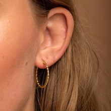 Large Ball Hoop Earrings