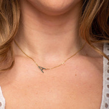 Large Sideways Letter Necklace