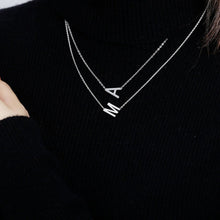 Large Sideways Letter Necklace