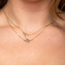 Large Sideways Letter Necklace