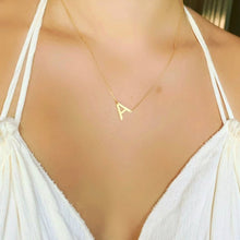 Large Sideways Letter Necklace