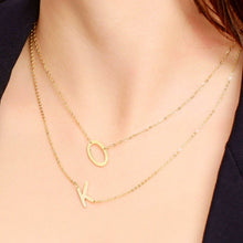 Large Sideways Letter Necklace