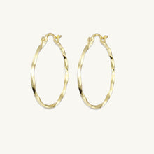 Large Swirl Hoop Earrings