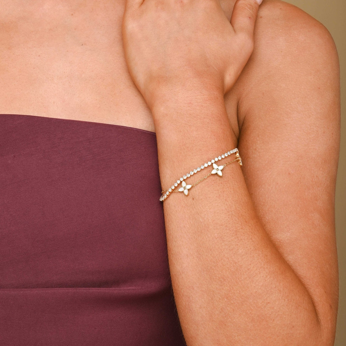 Lavertine Tennis Chain Bracelet
