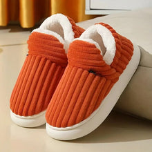 Lily Femme Slippers – Corduroy Velvet Slippers with Fur Lining & Non-Slip Sole
