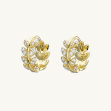 Leaf Wrap Huggie Earrings