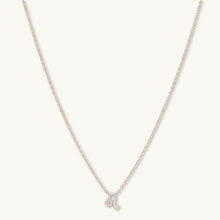 Leo Sapphire Charm Zodiac Star Sign Necklace