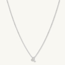 Leo Sapphire Charm Zodiac Star Sign Necklace