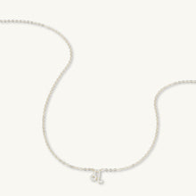 Leo Sapphire Charm Zodiac Star Sign Necklace