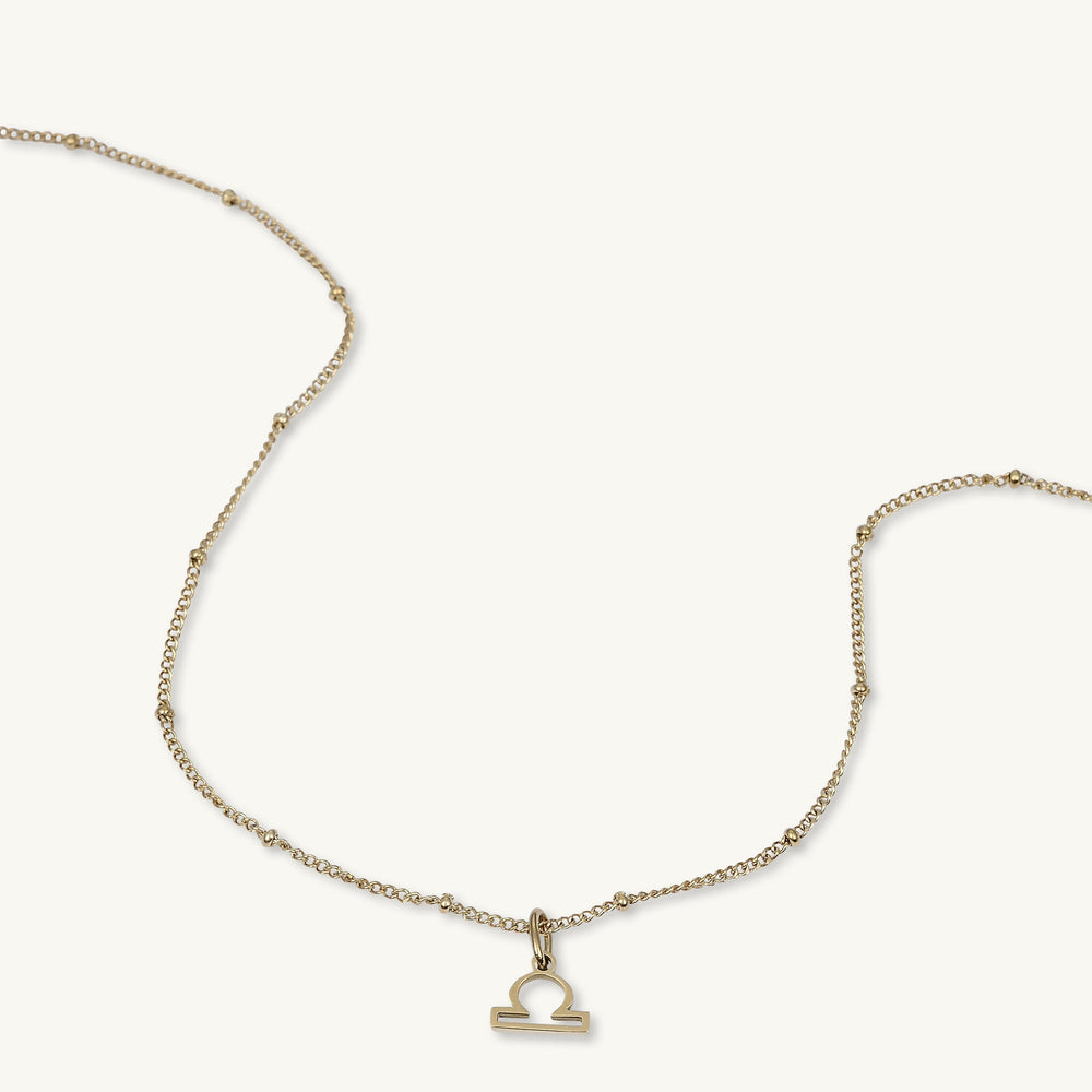 Libra Pendant Zodiac Star Sign Necklace
