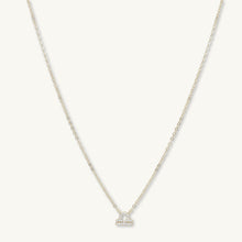 Libra Sapphire Charm Zodiac Star Sign Necklace