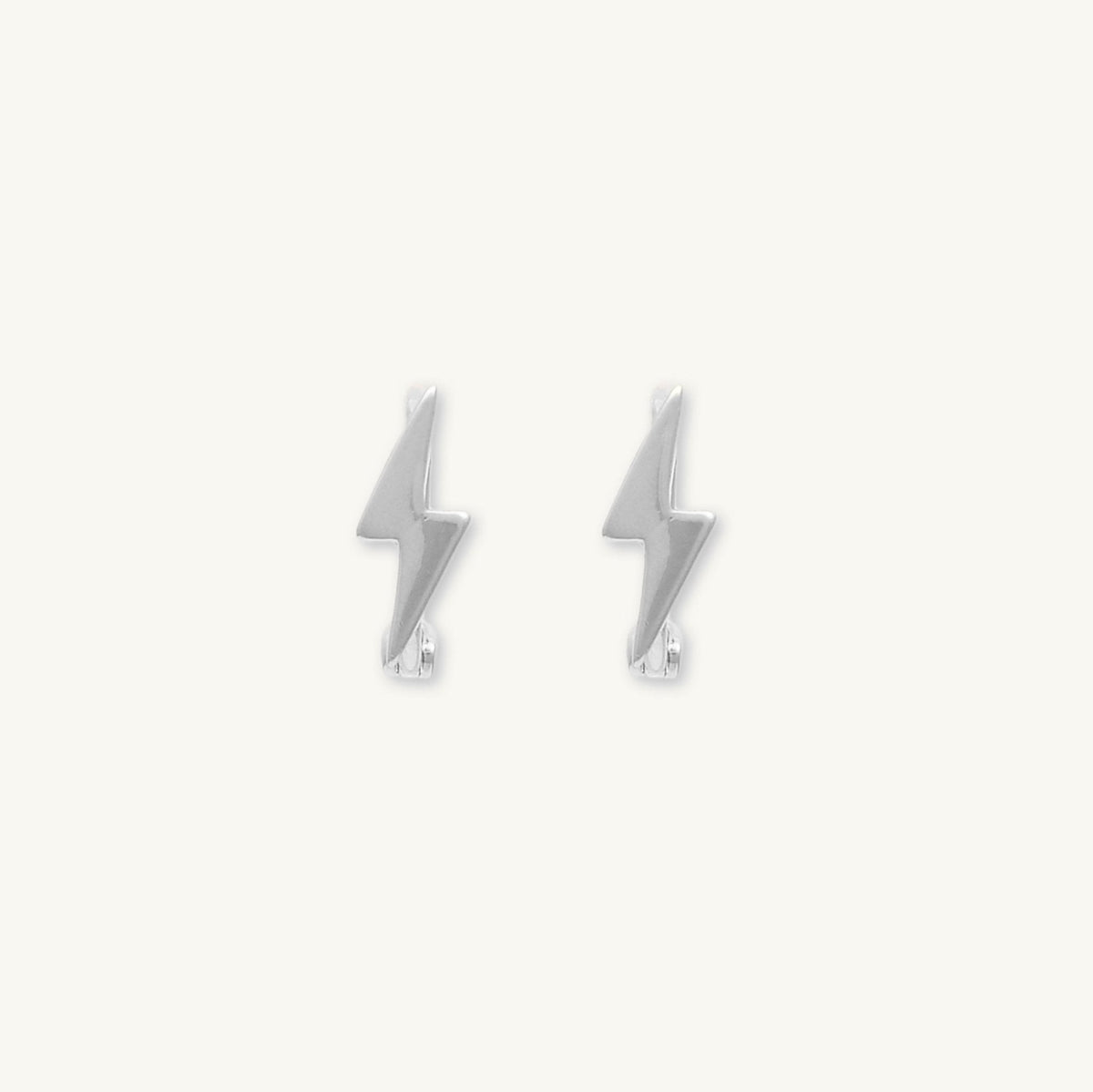 Lightning Bolt Huggie Hoops