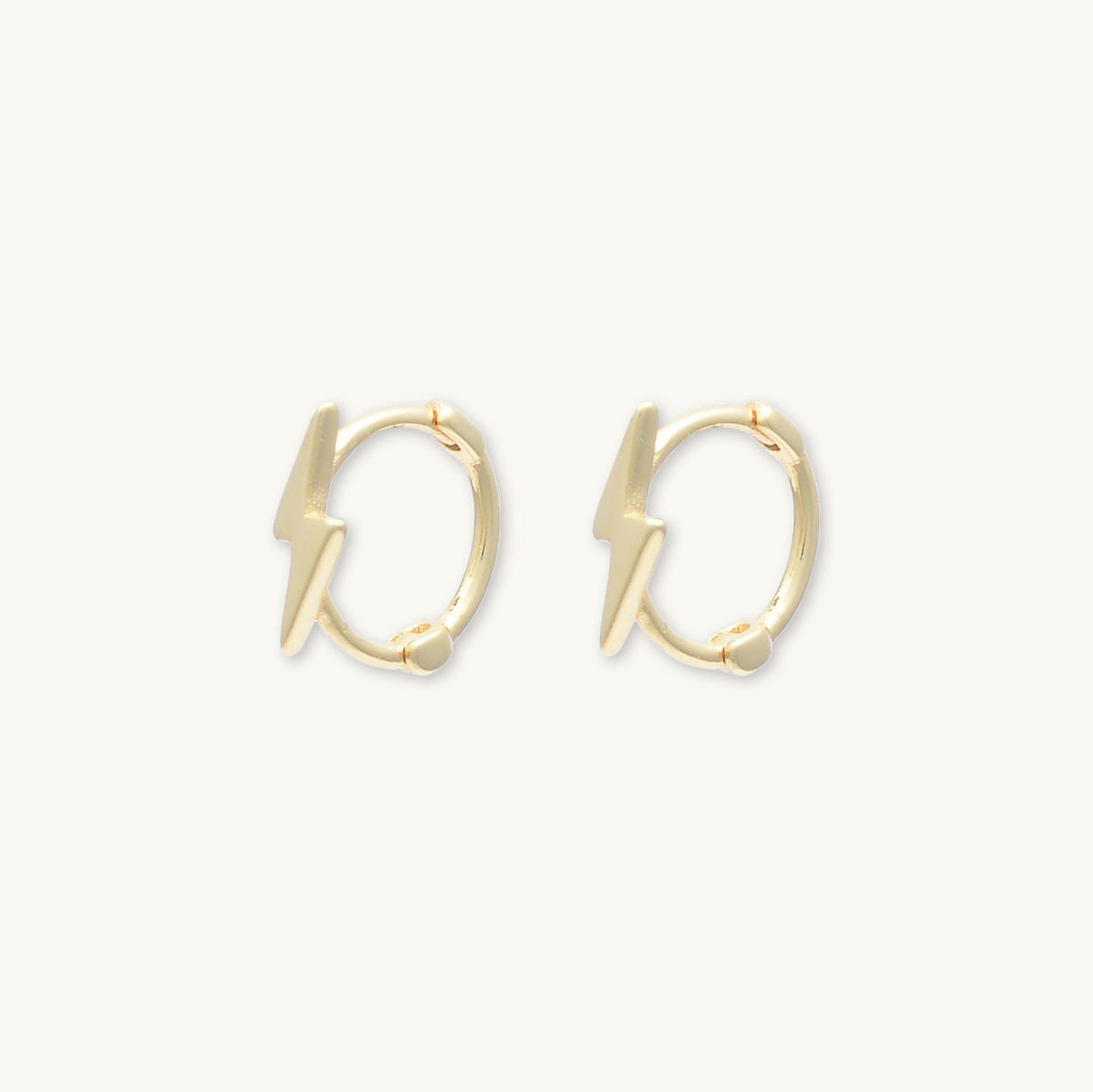 Lightning Bolt Huggie Hoops
