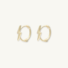 Lightning Bolt Huggie Hoops