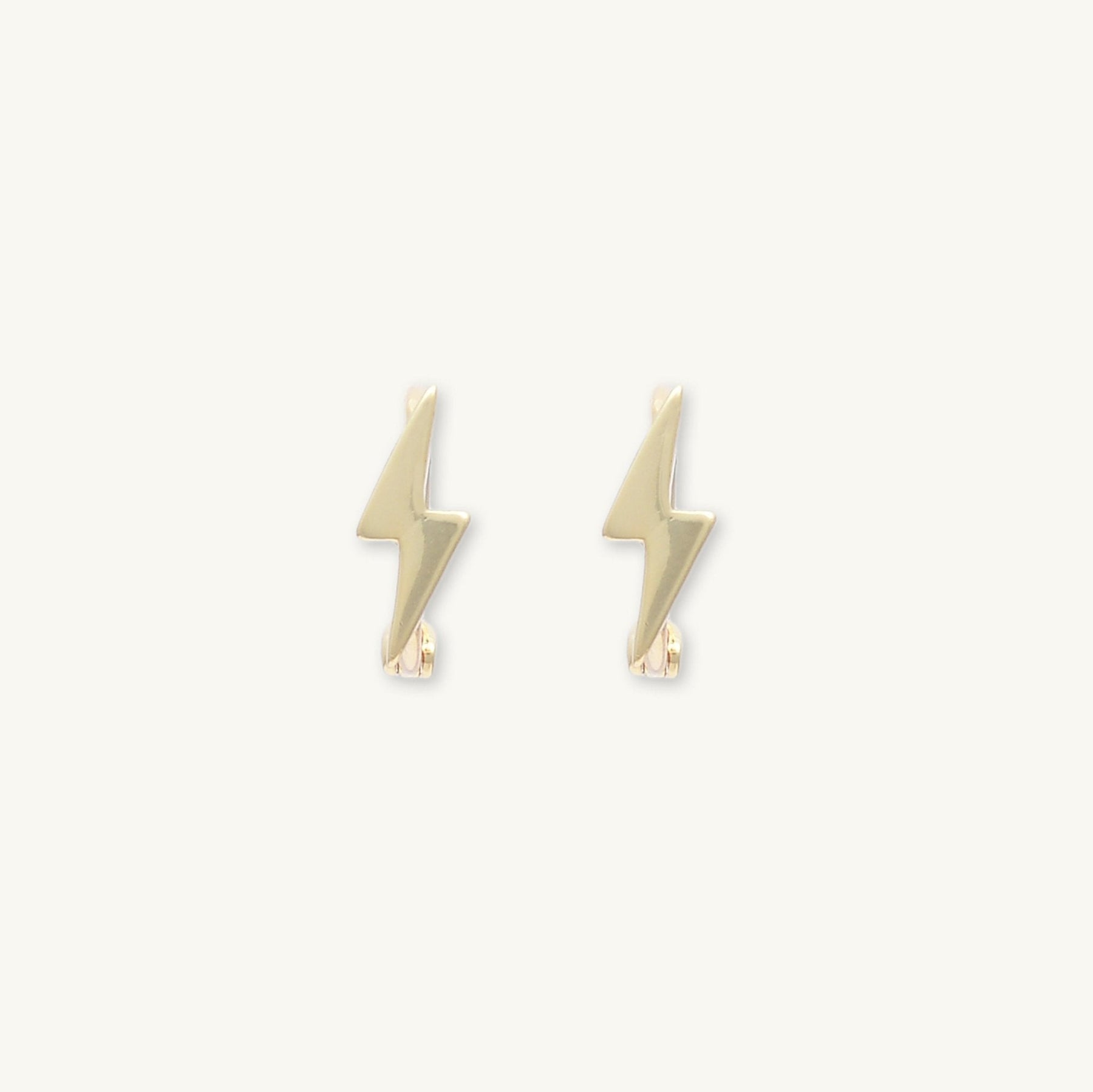 Lightning Bolt Huggie Hoops