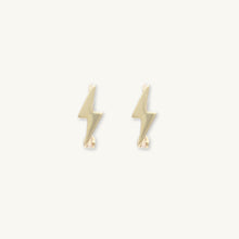 Lightning Bolt Huggie Hoops