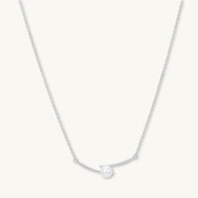 Linear Pearl Chain Necklace