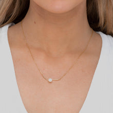 Linear Pearl Chain Necklace