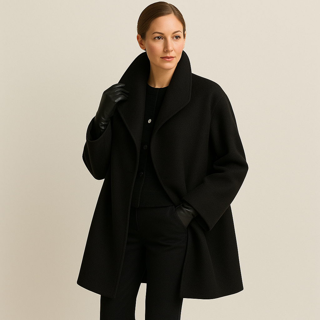 Melany Women's Trenchcoat – Warm Long Coat with Classic Style and Elegant Cut