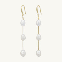 Long Drop Baroque Pearl Earrings
