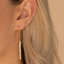 Long Pearl Threader Earrings