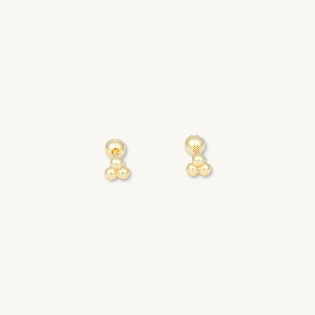 Lotus Dot Barbell Stud Cartilage Earrings