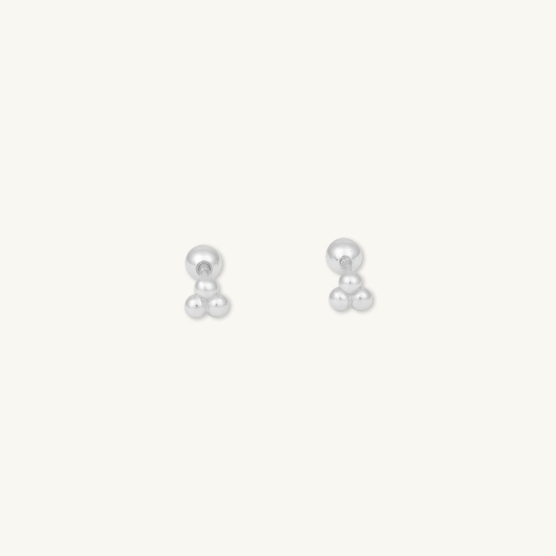 Lotus Dot Barbell Stud Cartilage Earrings