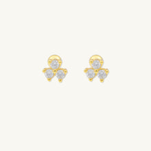 Lotus Sapphire Barbell Stud Cartilage Earrings